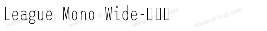 League Mono Wide字体转换